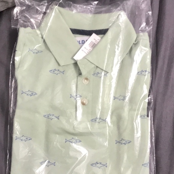 Old Navy Shark Printed Short-Sleeve Polo Shirt - Picture 2 of 2